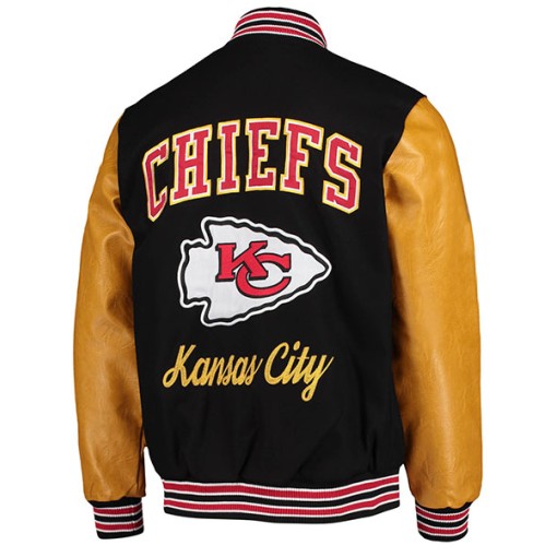 Chiefs Black and Yellow Varsity Jacket Chiefs Black and Yellow Varsity Jacket
