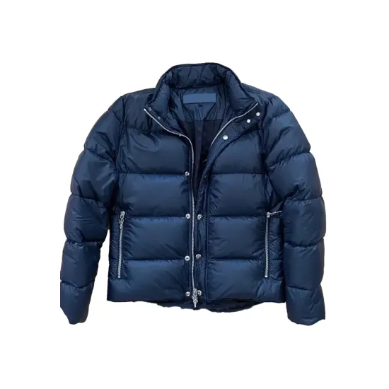 Chrome Hearts Puffer Down Navy Blue Jacket