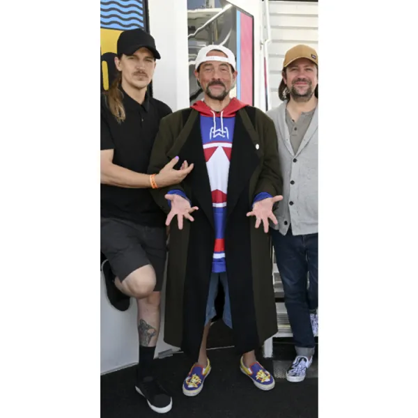 Clerks III Kevin Smith Olive Bob Trench Coat Clerks III Kevin Smith Olive Bob Trench Coat