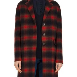 Cobie Smulders Stumptown Flannel Plaid Coat