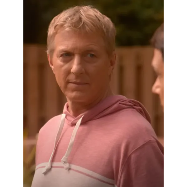 Cobra Kai S05 Johnny Lawrence Pink Fleece Hoodie Cobra Kai S05 Johnny Lawrence Pink Fleece Hoodie