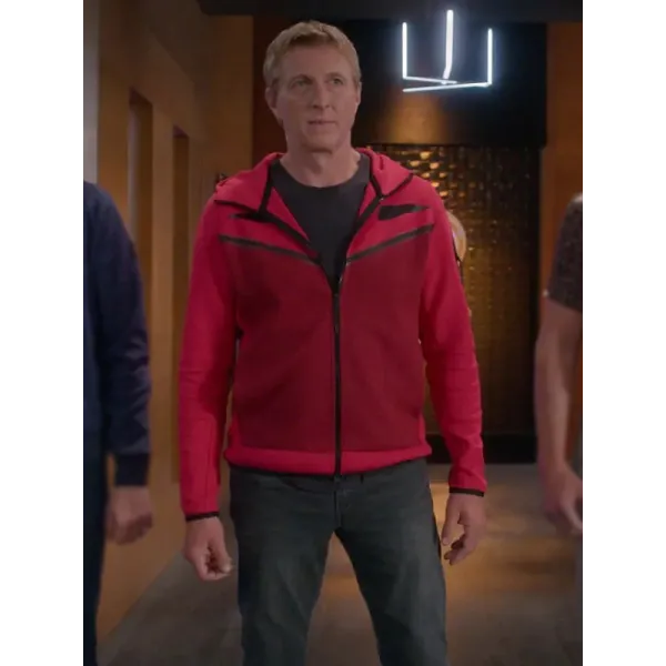 Cobra Kai S05 Johnny Lawrence Red Hoodie Cobra Kai S05 Johnny Lawrence Red Hoodie