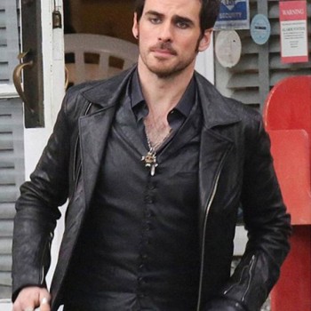 Biker Style Once Upon a Time Killian Jones Leather Jacket