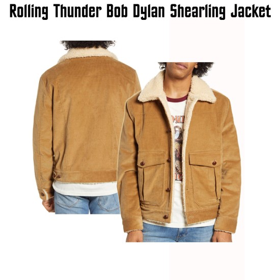 Bob Dylan Rolling Thunder Shearling Corduroy Jacket