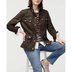Christina Hendricks Good Girls Brown Cotton Jacket