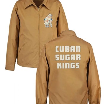 Cuban Sugar Kings Full Zip Brown Jacket