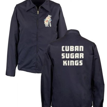 Cuban Sugar Kings Full Zip Navy Blue Jacket