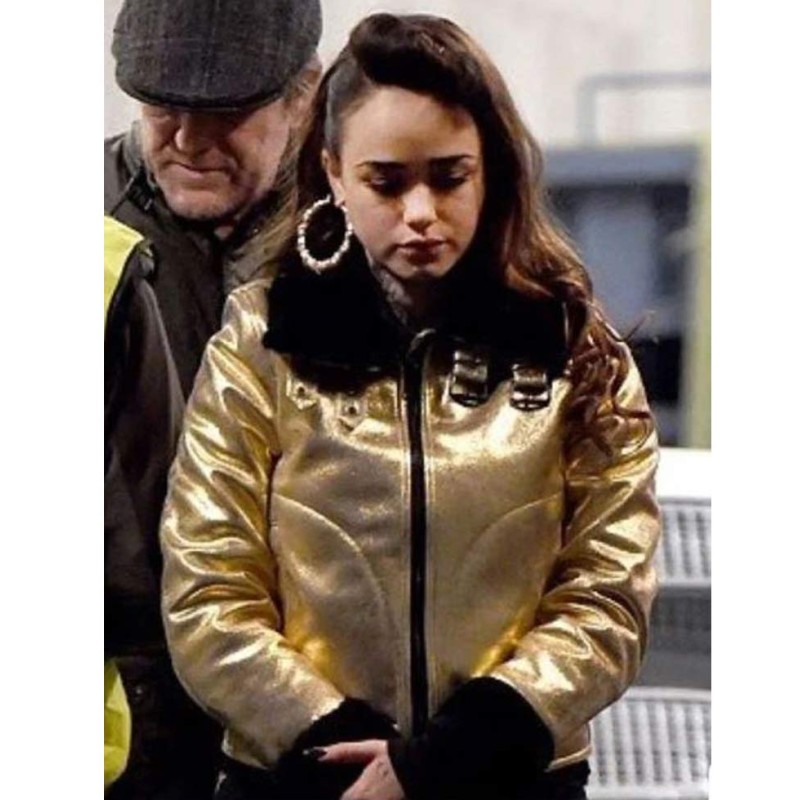 Curfew Rose Williams Shearling Leather Jacket Curfew Rose Williams Shearling Leather Jacket