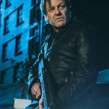 Curfew Sean Bean Black Leather Jacket