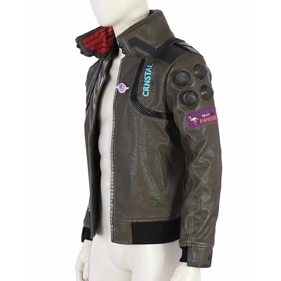 Cyberpunk 2077 Brown Leather Jacket