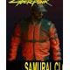 Samurai Cyberpunk 2077 Red Bomber Jacket