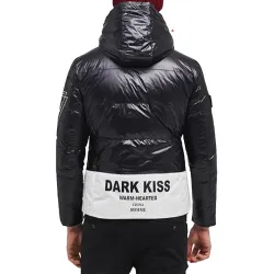 Cyberpunk Hooded White Block Jacket