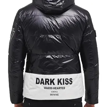 Cyberpunk Hooded White Block Jacket