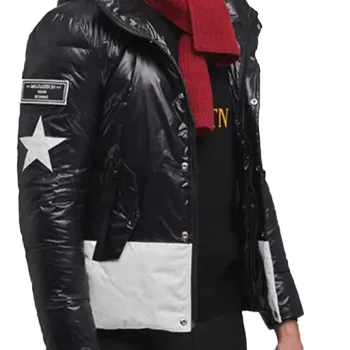 Cyberpunk Hooded White Block Jacket