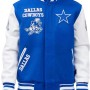 Dallas Cowboys Blue Varsity Jacket