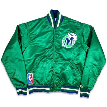 Dallas Mavericks Green Bomber Jacket