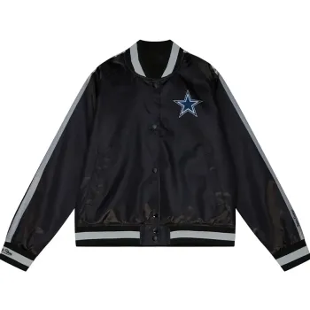 Dallas Raglan Black Cowboys Jacket