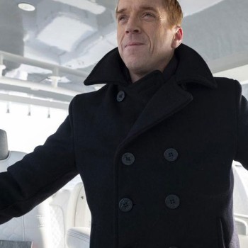 Billions Damian Lewis Black Peacoat