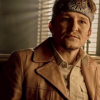 Perpetual Grace Damon Herriman Leather Blazer