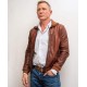 Daniel Craig Knives Out Brown Leather Jacket