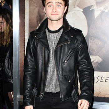 Daniel Radcliffe Motorcycle Black Leather Jacket