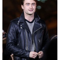 Daniel Radcliffe Motorcycle Black Leather Jacket