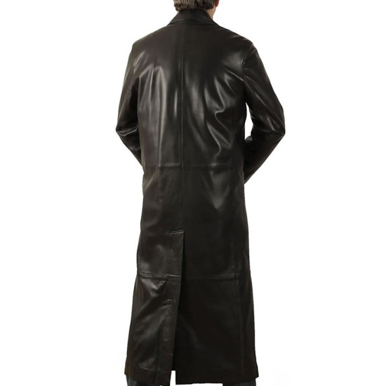 Vampire Academy Danila Kozlovsky Dark Brown Leather Coat