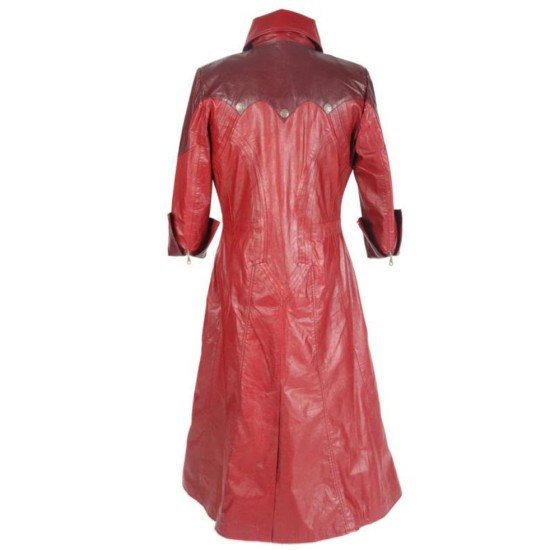 Devil May Cry 4 DMC4 Dante Pleather Jacket Trench Coat cosplay costume Full  Set