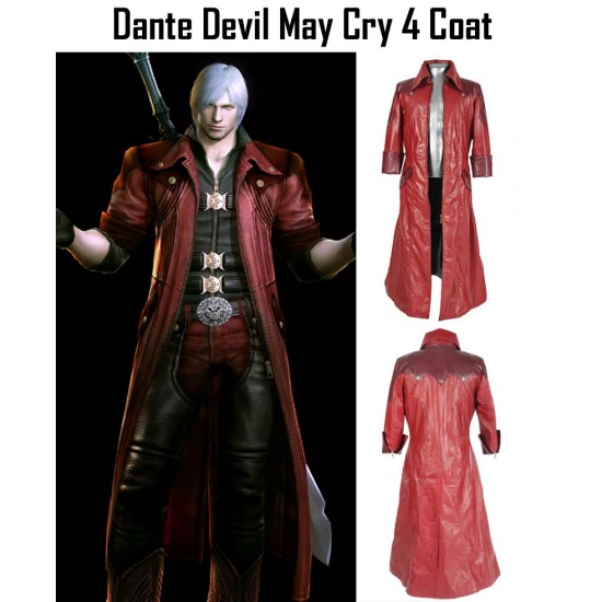 Devil May Cry 4 Nero Coat  DMC4 Coat - Films Jackets