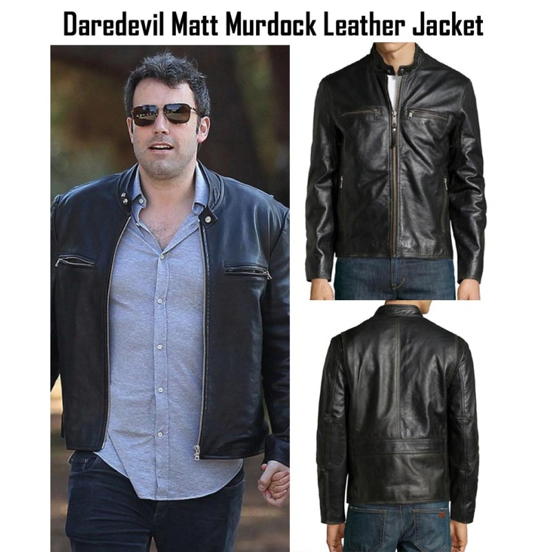 Daredevil Matt Murdock Black Leather Jacket Daredevil Matt Murdock Black Leather Jacket