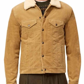 David Beckham Shearling Corduroy Jacket