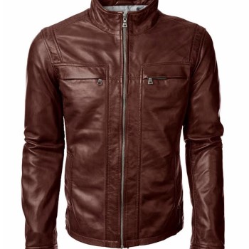Arrow John Diggle Brown Leather Jacket