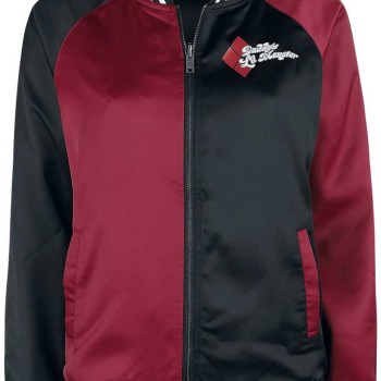 DC Halloween Suicide Squad Maroon Jacket