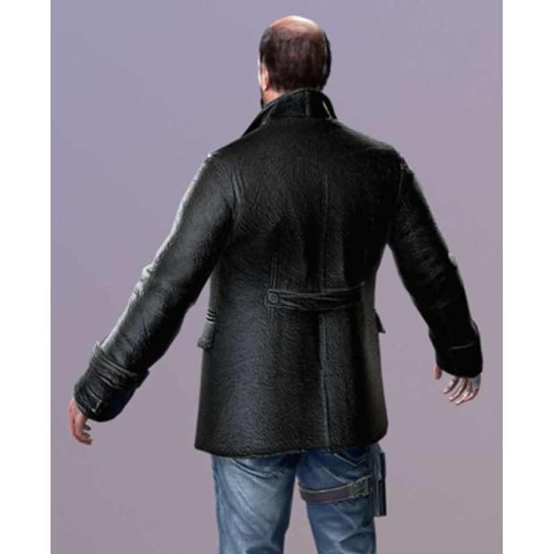 DR4 Tom Pickton Black Leather Coat DR4 Tom Pickton Black Leather Coat