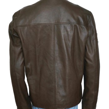 Deadpool Film Ajax Brown Leather Jacket