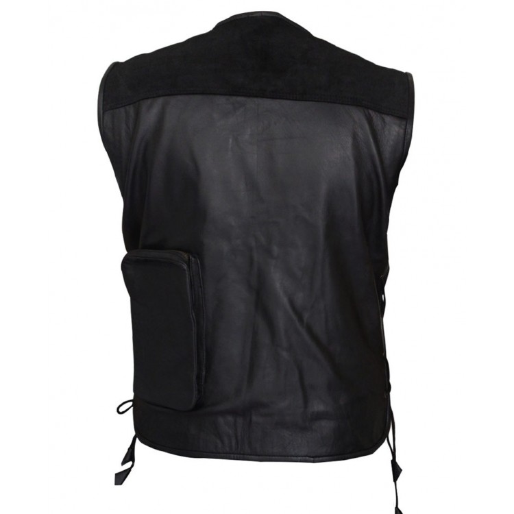 Dean Ambrose Black Leather Bomber Vest Dean Ambrose Black Leather Bomber Vest
