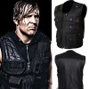 Dean Ambrose Black Leather Bomber Vest Dean Ambrose Black Leather Bomber Vest