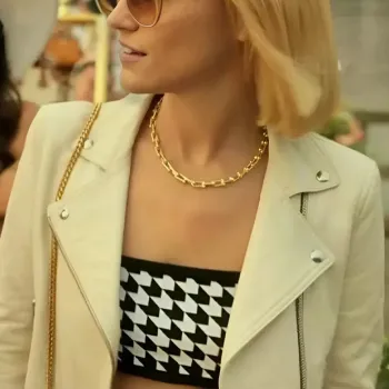 Death And Other Details Violett Beane Leather Jacket