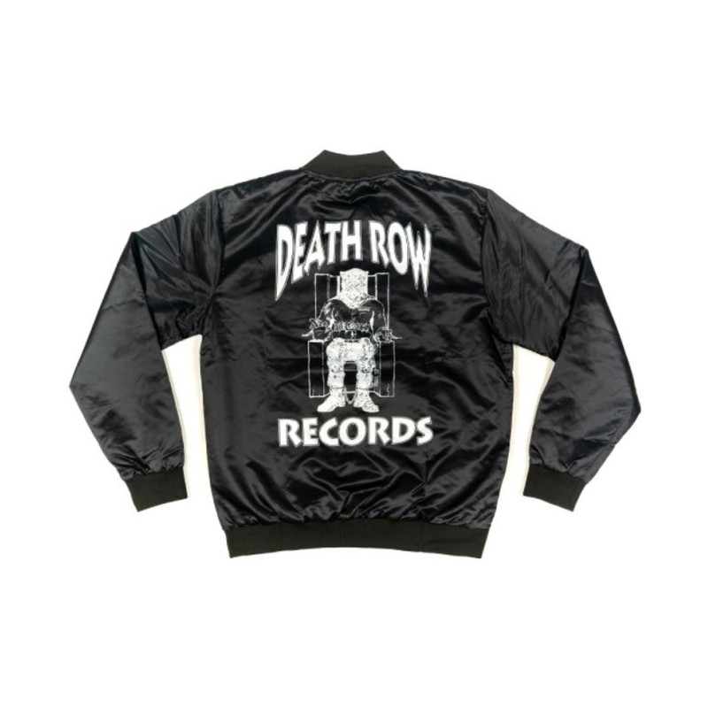 Men's Death Row Records Bomber Satin Jacket Men's Death Row Records Bomber Satin Jacket