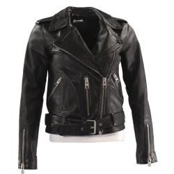 Death Wish Jordan Kersey Leather Jacket