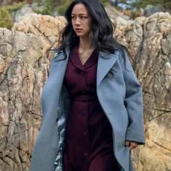 Decision To Leave 2022 Tang Wei Light Blue Coat