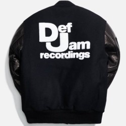 Def Jam Black Varsity Jacket