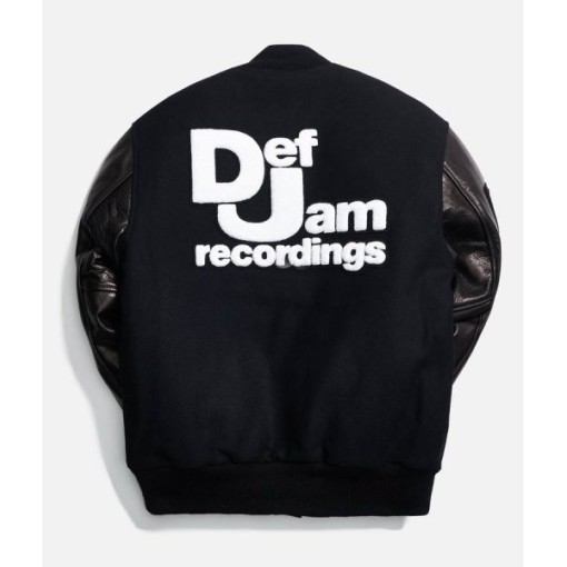 Def Jam Black Varsity Jacket Def Jam Black Varsity Jacket