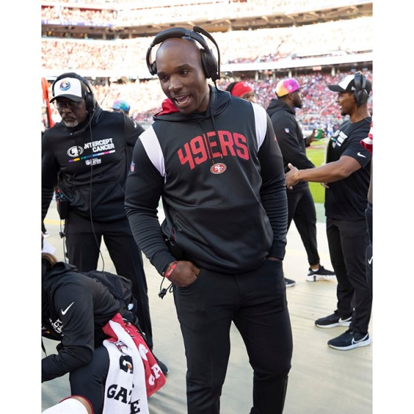 DeMeco Ryans 49ers Black Hoodie DeMeco Ryans 49ers Black Hoodie