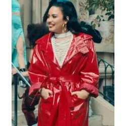Demi Lovato Tell Me You Love Me Red Leather Coat