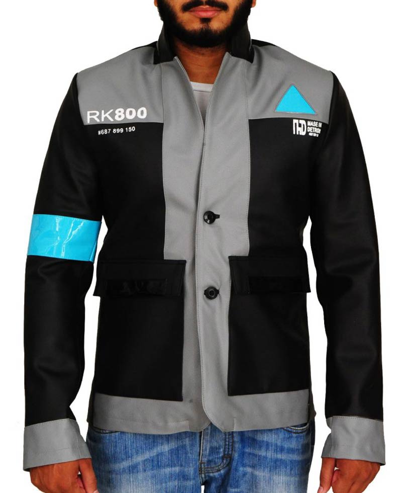 Connor Detroit Become Human Leather Jacket - Just American Jackets