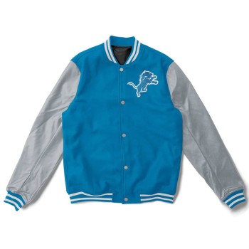 Detroit Lions Varsity Light Blue Jacket