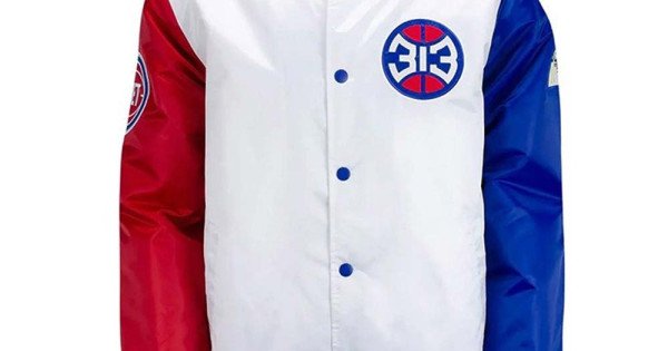 Mitchell & Ness Men's Detroit Pistons Team History Warm Up Jacket