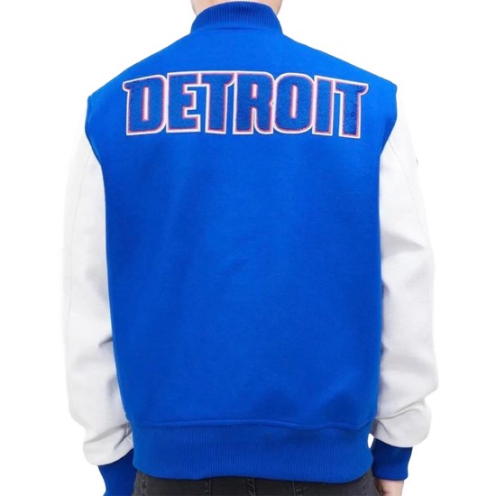 Detroit Pistons Blue Varsity Jacket