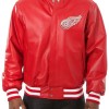 Detroit Red Wings Leather Red Jacket Detroit Red Wings Leather Red Jacket